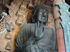 "Dai butsu--Huge stature of Buddha" at Todaiji Temple