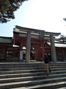 Torii at Sumiyoshi taisha