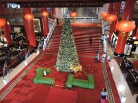 Christmas tree at Grand Hotel Taipei