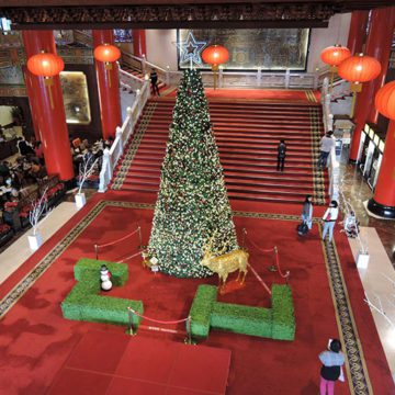 Christmas tree at Grand Hotel Taipei