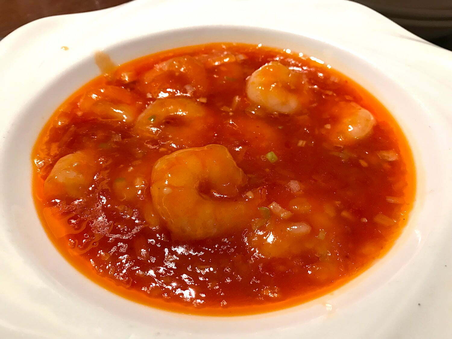 shrimps with chili sauce