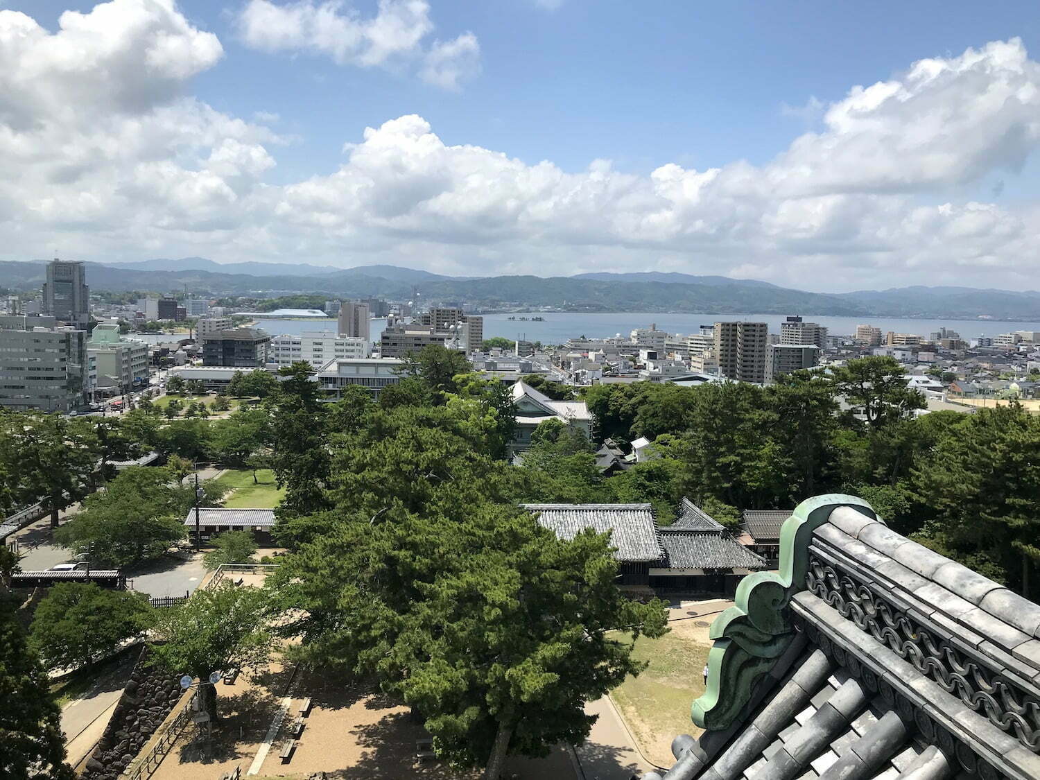 The view from Top of the Castle tower