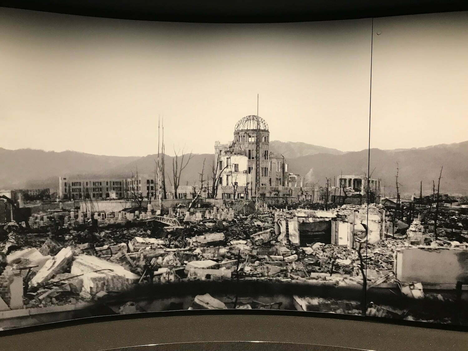 Destroyed Hiroshima after Atomic bomb