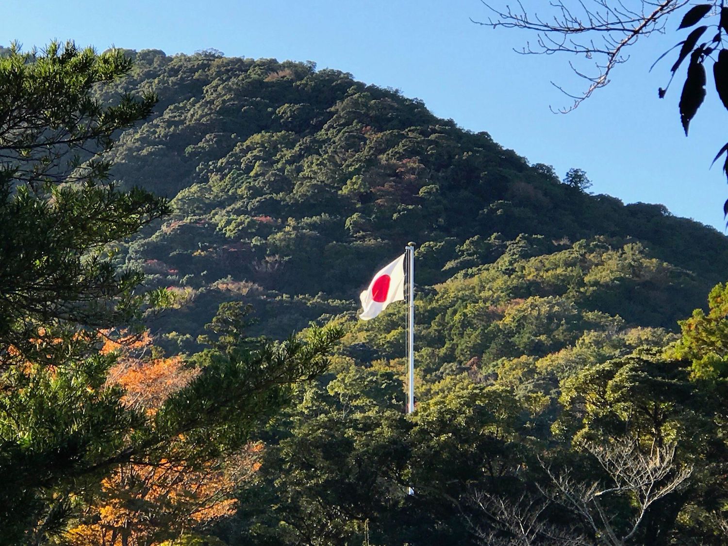 Beautiful Japan Flag is waving