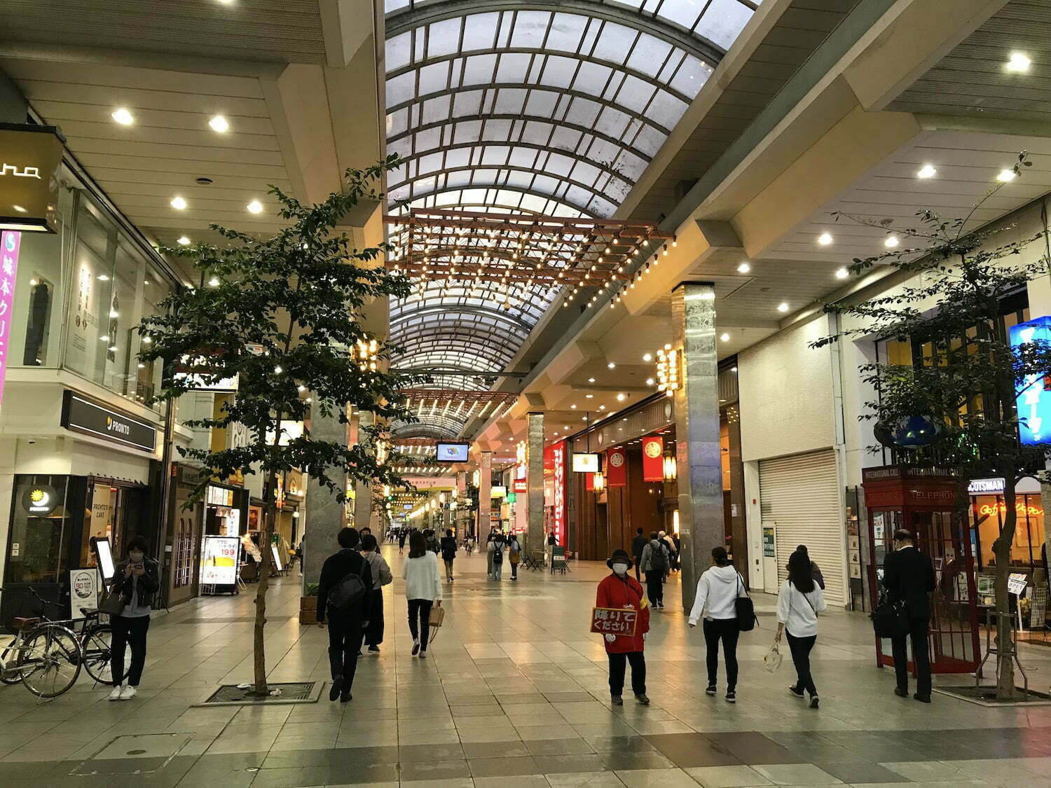 Large center shopping street