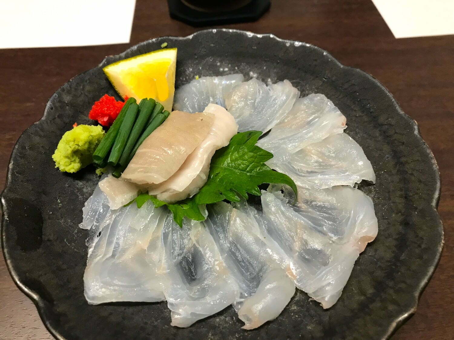 flounder sashimi