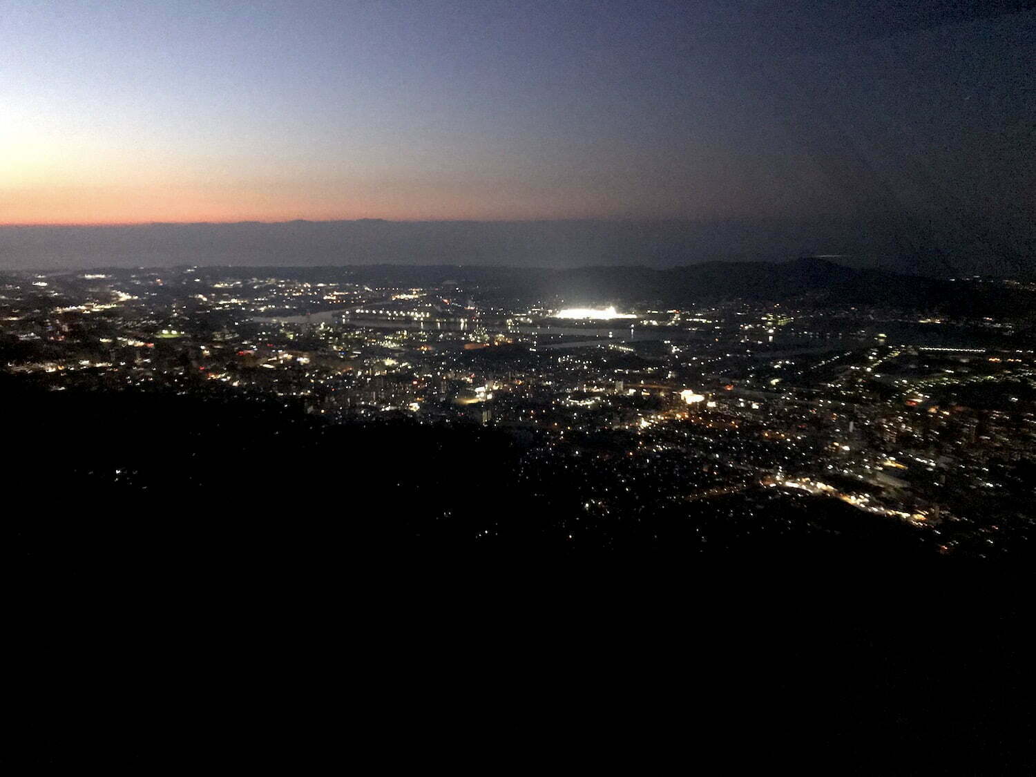 Night view of Mt. Sarakura