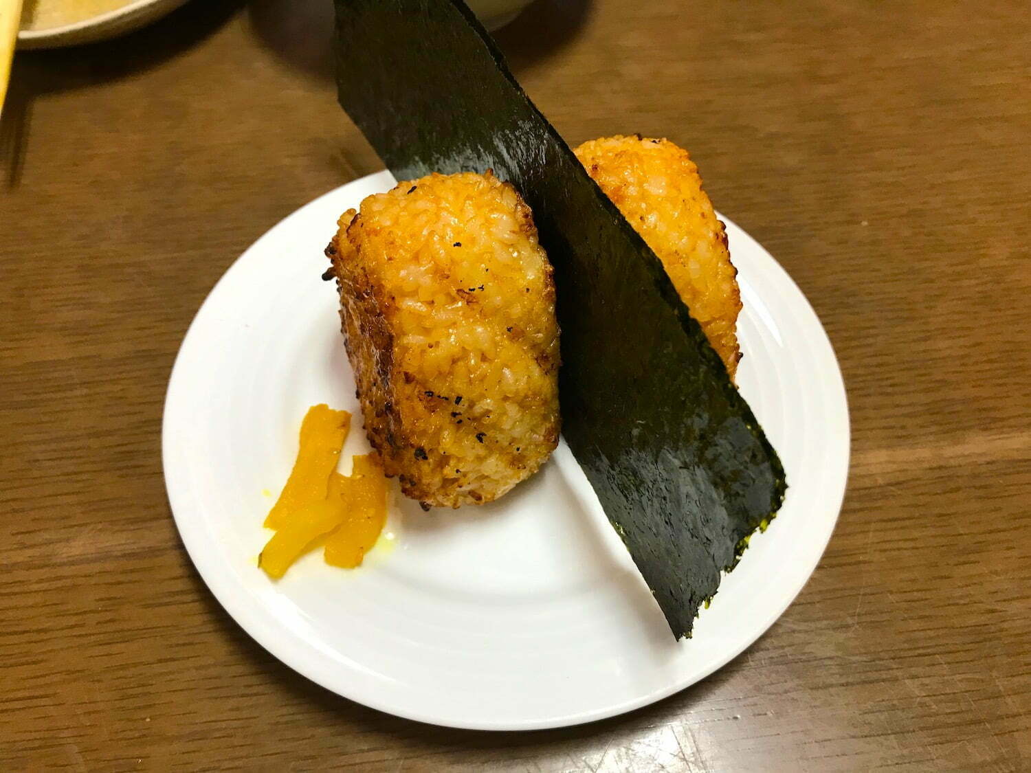 grilled rice ball