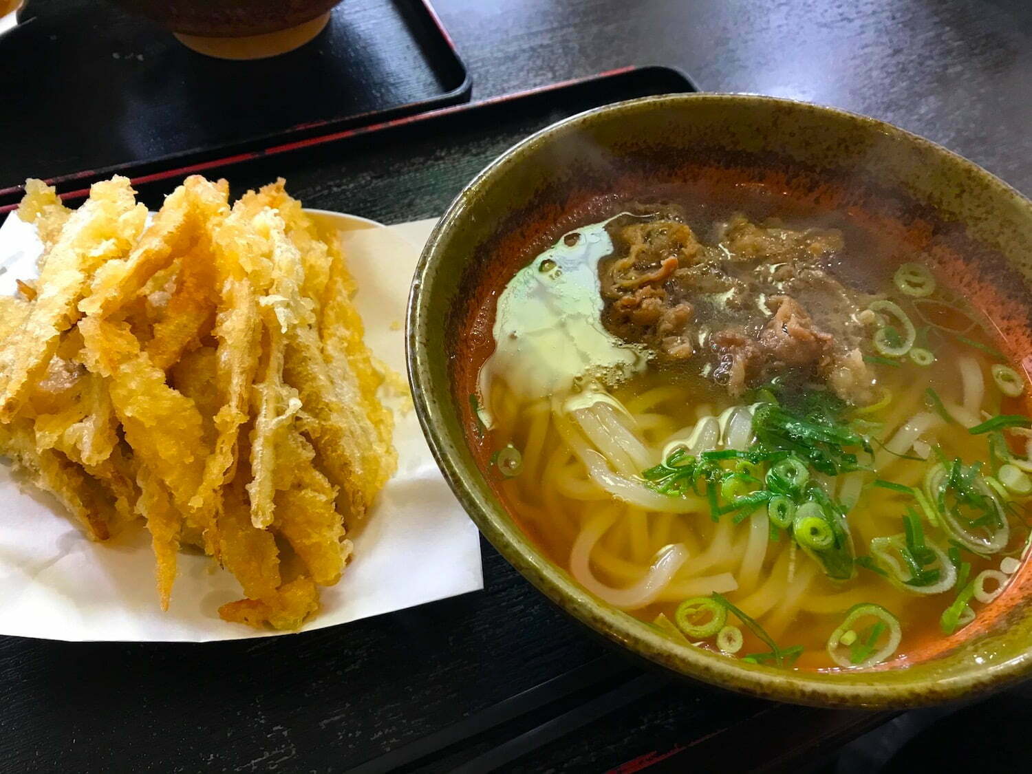 Niku & Gobou Udon, Udon noodle with beef and fried Burdock