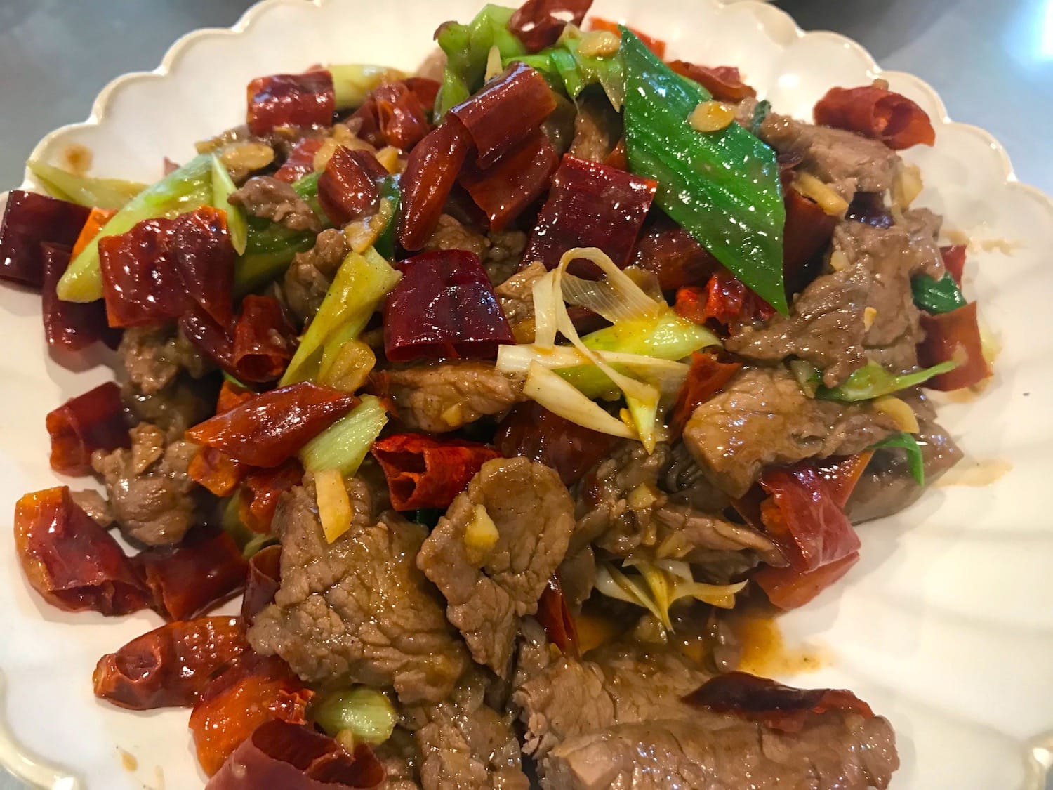 Stir-fried Beef Tenderloin with Chili Peppers